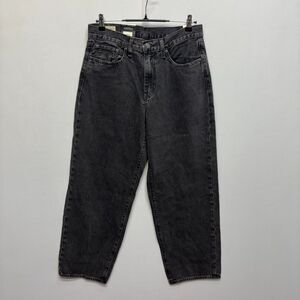 NWT Levi's Premium 578 Baggy Jeans Men Size 30x30 Black Denim D103 -2